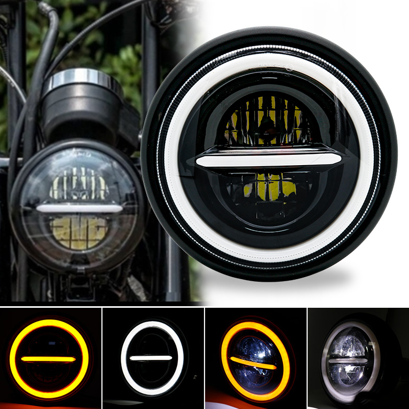 Universal Motorcycle Led Headlight Projector - Universal 7.5
