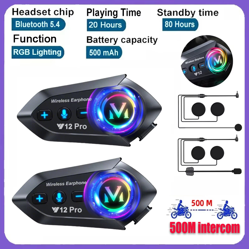 Y20 Pro 1/2x Motorcycle Interc - Full Face Motorcycle Helmet With Bluetooth recension och pris