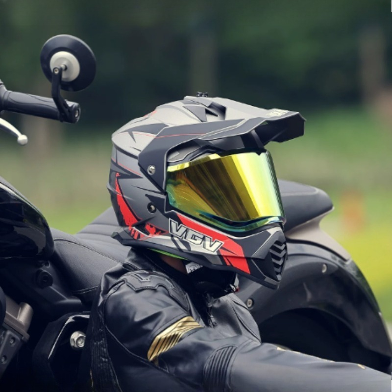 VGV Motocross ECE DOT Certific - Full Face Motorcycle Helmet With Bluetooth recension och pris