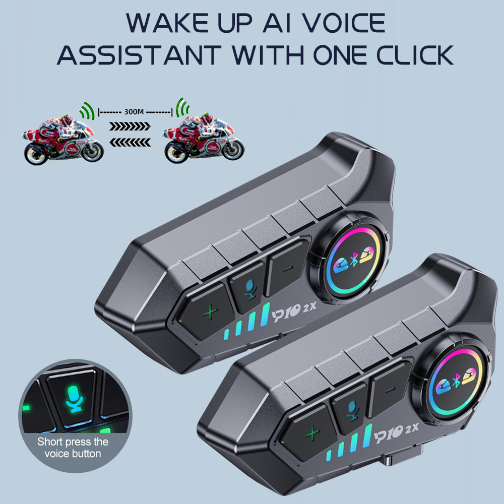 Y10 2x Motorcycle Intercom Blu - Full Face Motorcycle Helmet With Bluetooth recension och pris